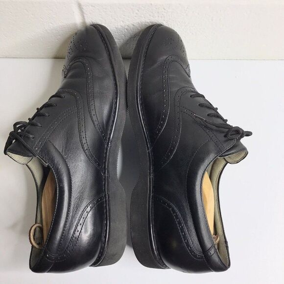 DresSports by Rockports Vibram Men's Black Lace Oxford Leather Dress Shoes 9.5XW - Picture 3 of 12